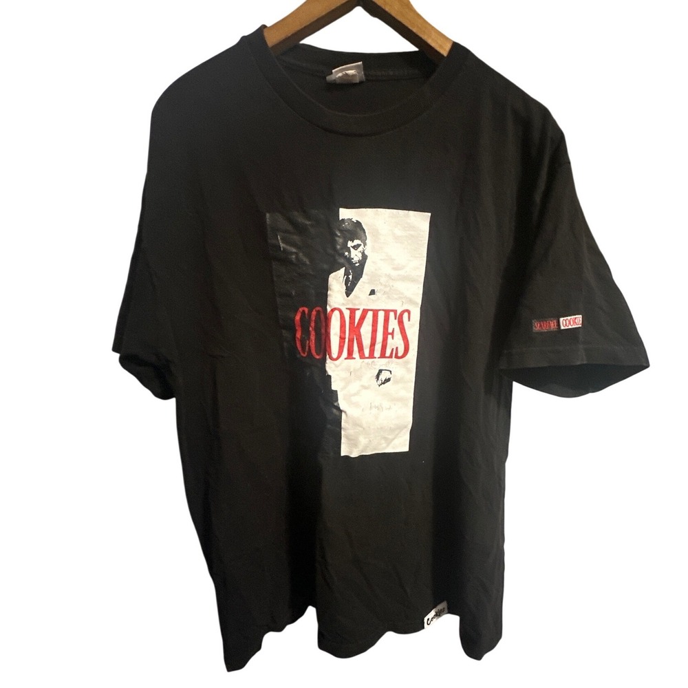 Cookies SF Scarface Tony Montana Graphic T-Shirt Black Mens Large Streetwear